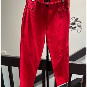 Ann Taylor Red Capris Size 2 #DP307